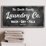 Family Laundry Company Sign - Tailored Canvases - Flyclothing LLC