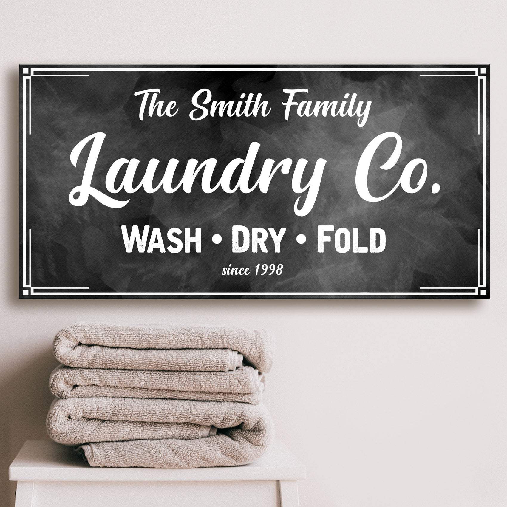 Family Laundry Company Sign - Tailored Canvases - Flyclothing LLC