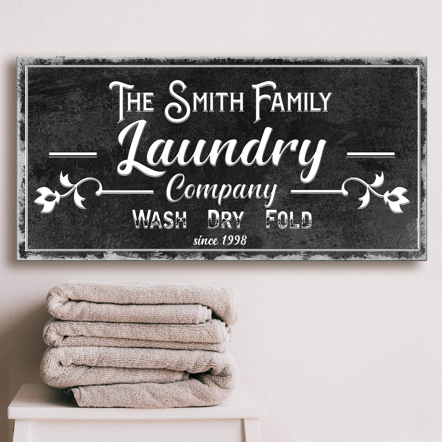 Family Laundry Company Sign - Tailored Canvases - Flyclothing LLC