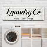 Laundry Co Wash Dry Fold Sign - Tailored Canvases - Flyclothing LLC