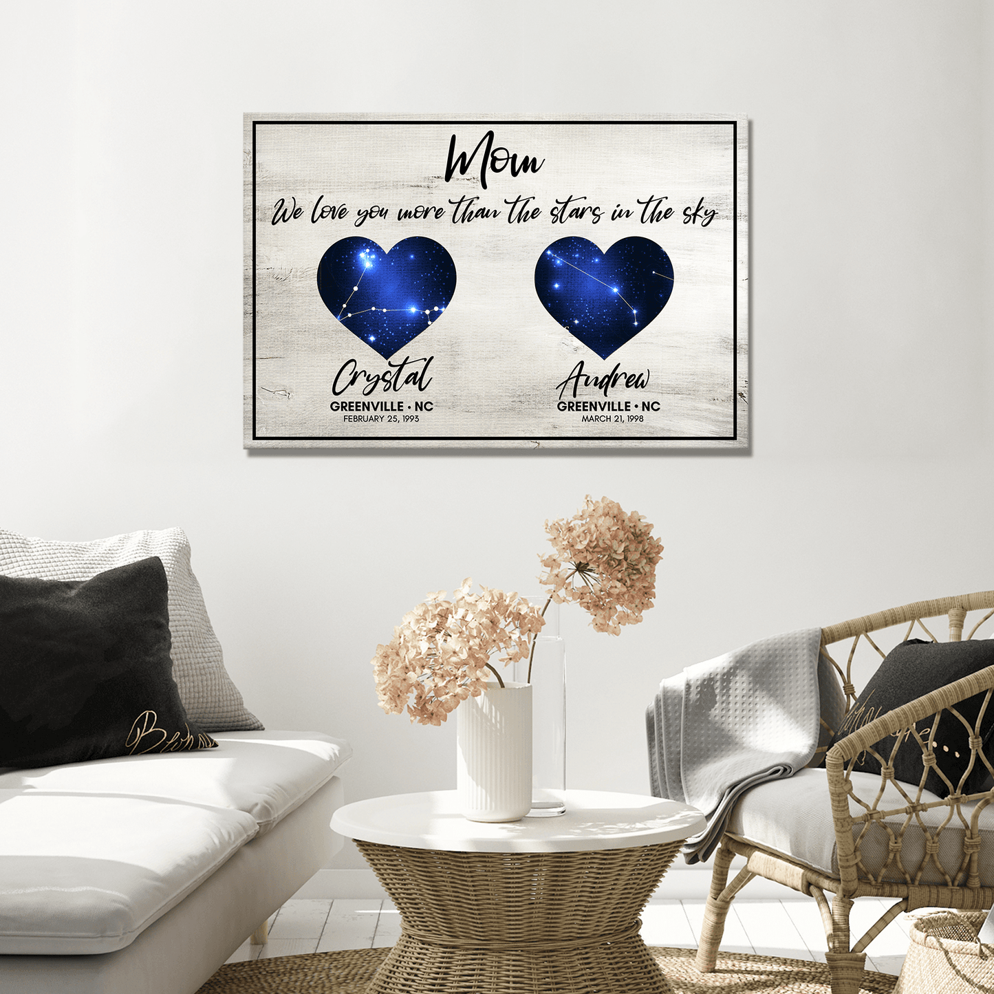 We Love You More Than The Stars In The Sky Sign - Tailored Canvases - Flyclothing LLC