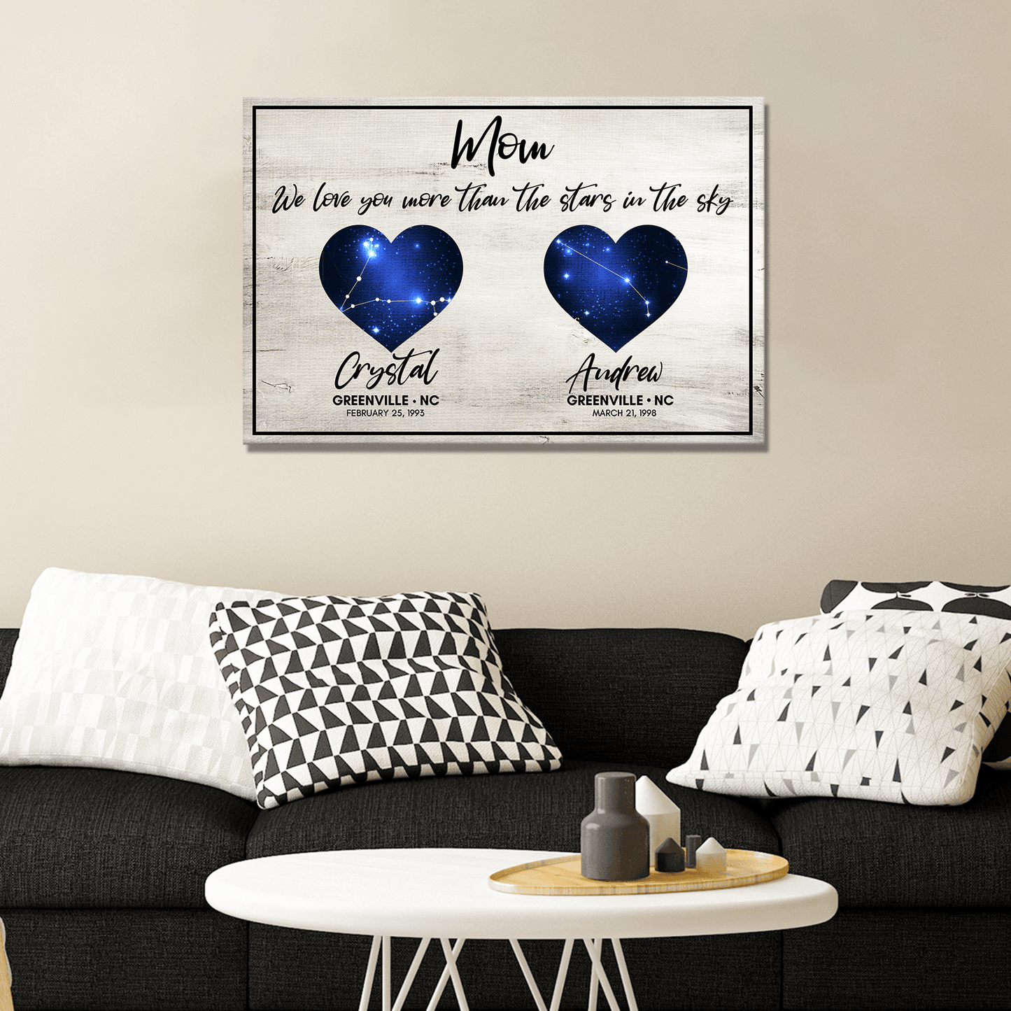 We Love You More Than The Stars In The Sky Sign - Tailored Canvases - Flyclothing LLC