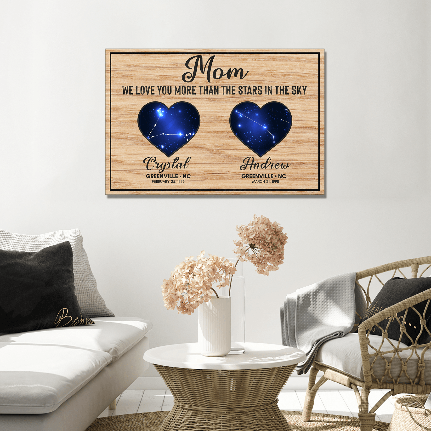 We Love You More Than The Stars In The Sky Sign - Tailored Canvases - Flyclothing LLC