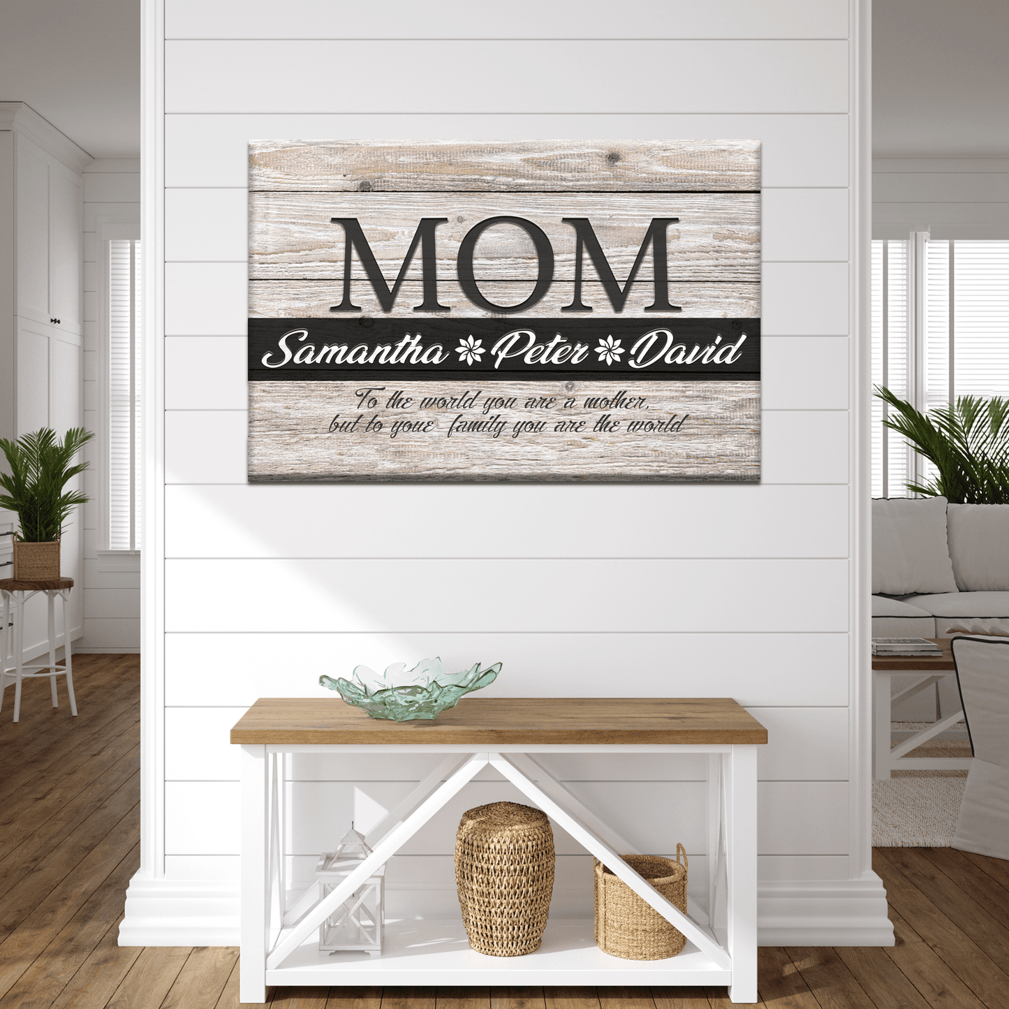 You Are the World, Mom Sign - Tailored Canvases - Flyclothing LLC