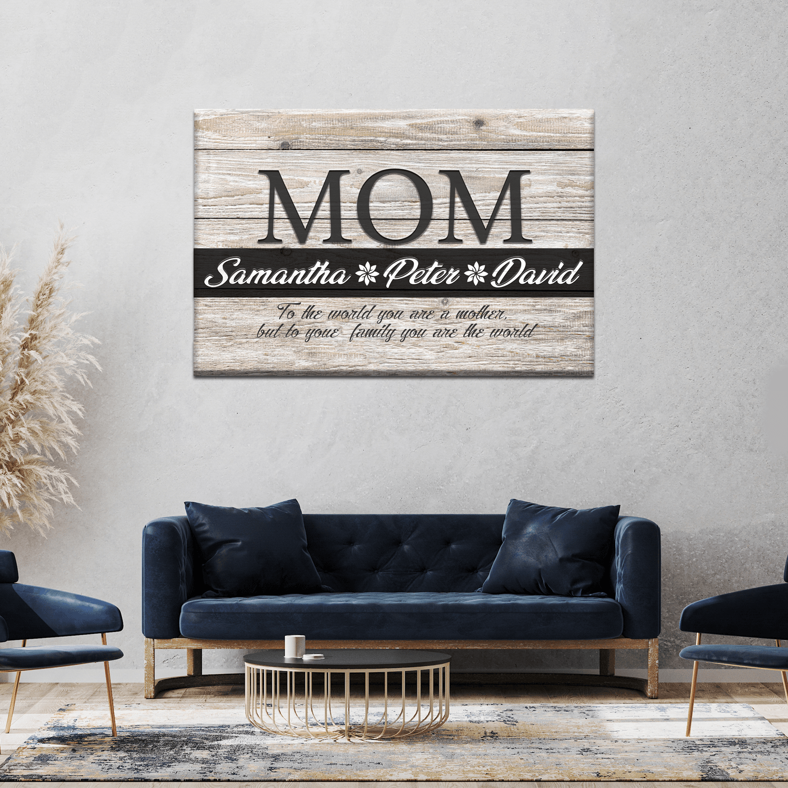 You Are the World, Mom Sign - Tailored Canvases - Flyclothing LLC