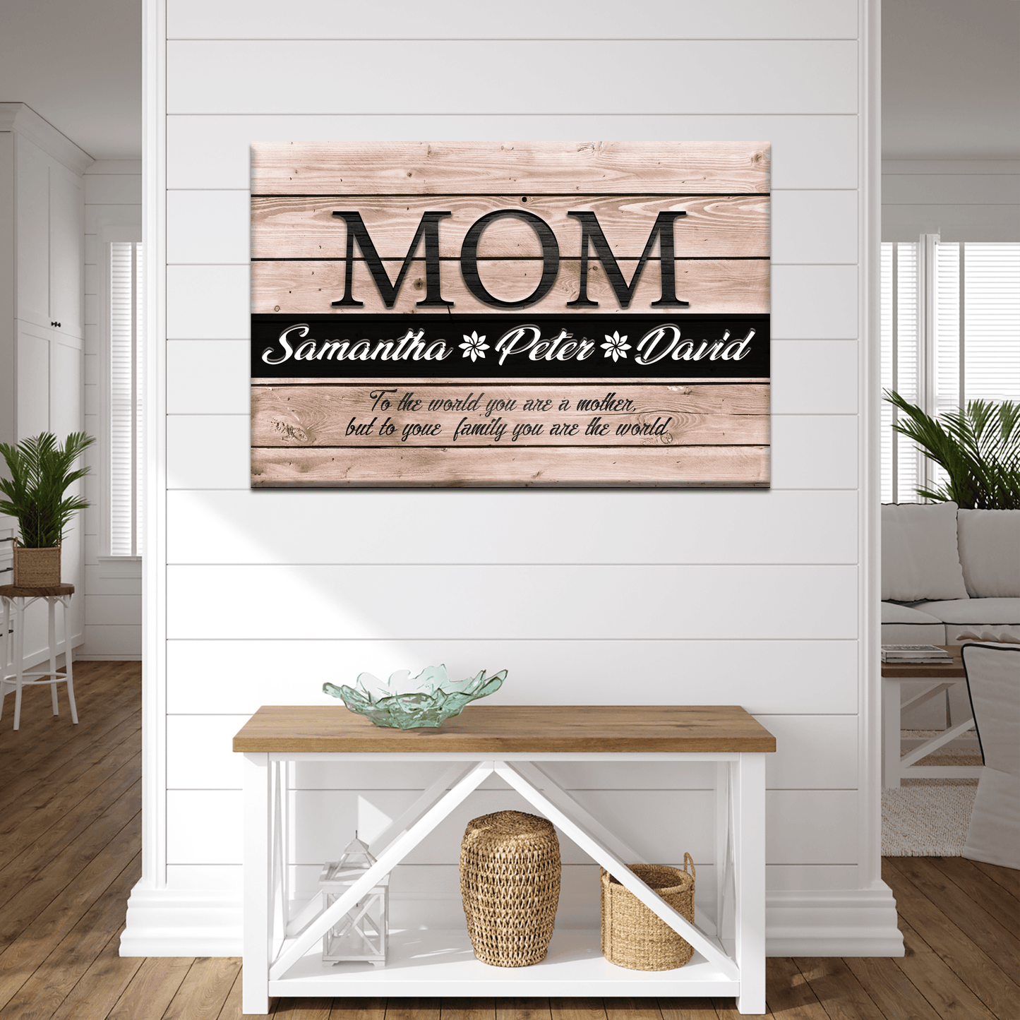 You Are the World, Mom Sign - Tailored Canvases - Flyclothing LLC