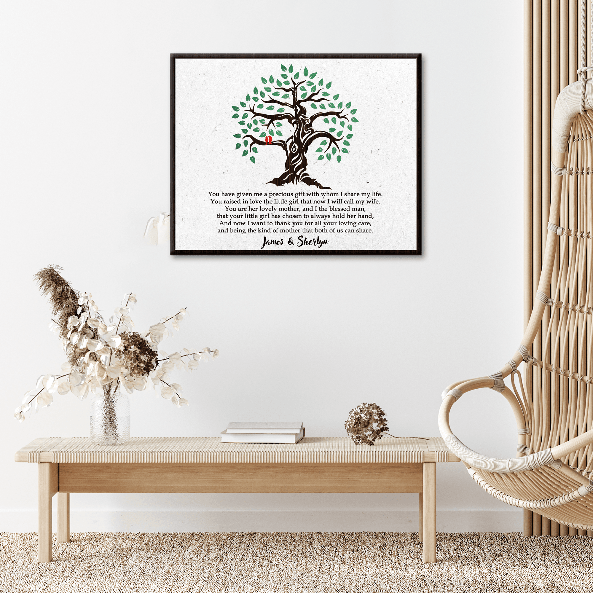 Thank You, Mother-in-Law Sign - Tailored Canvases - Flyclothing LLC