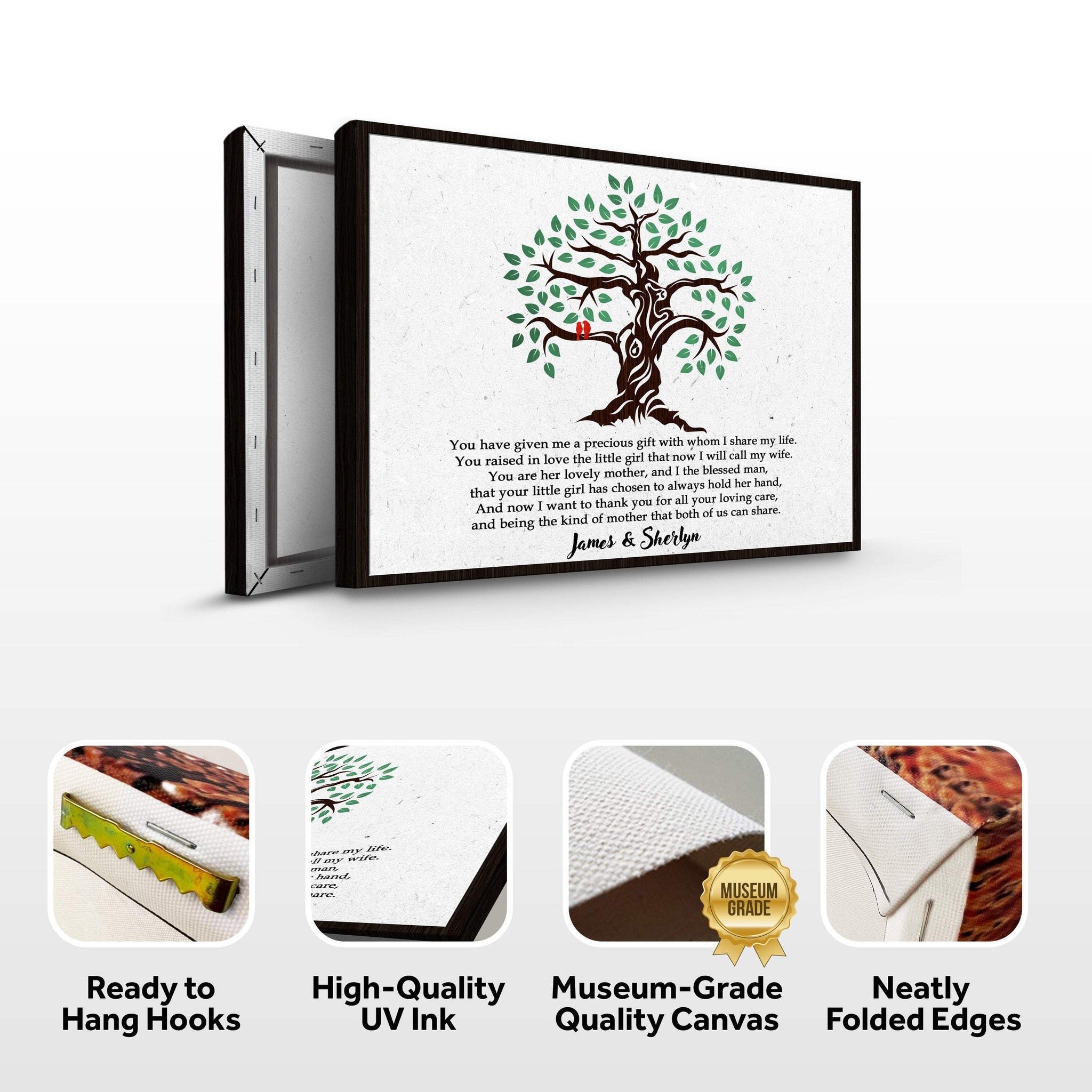 Thank You, Mother-in-Law Sign - Tailored Canvases - Flyclothing LLC