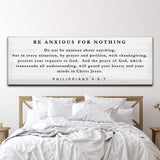 Philippians 4:6-7 - Be Anxious For Nothing Sign - Tailored Canvases - Flyclothing LLC