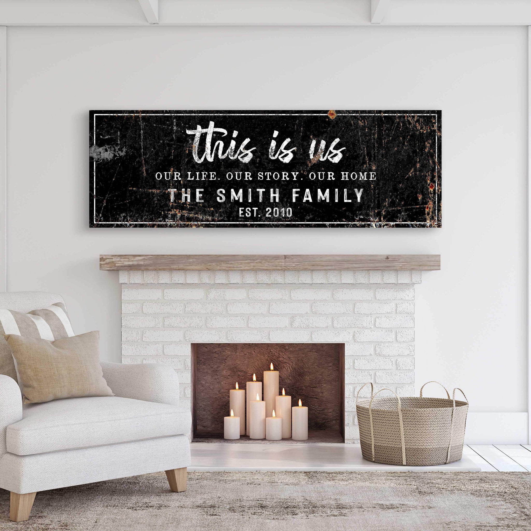 Rustic This Is Us Sign - Tailored Canvases - Flyclothing LLC