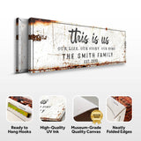 This Is Us Rustic Sign - Tailored Canvases - Flyclothing LLC