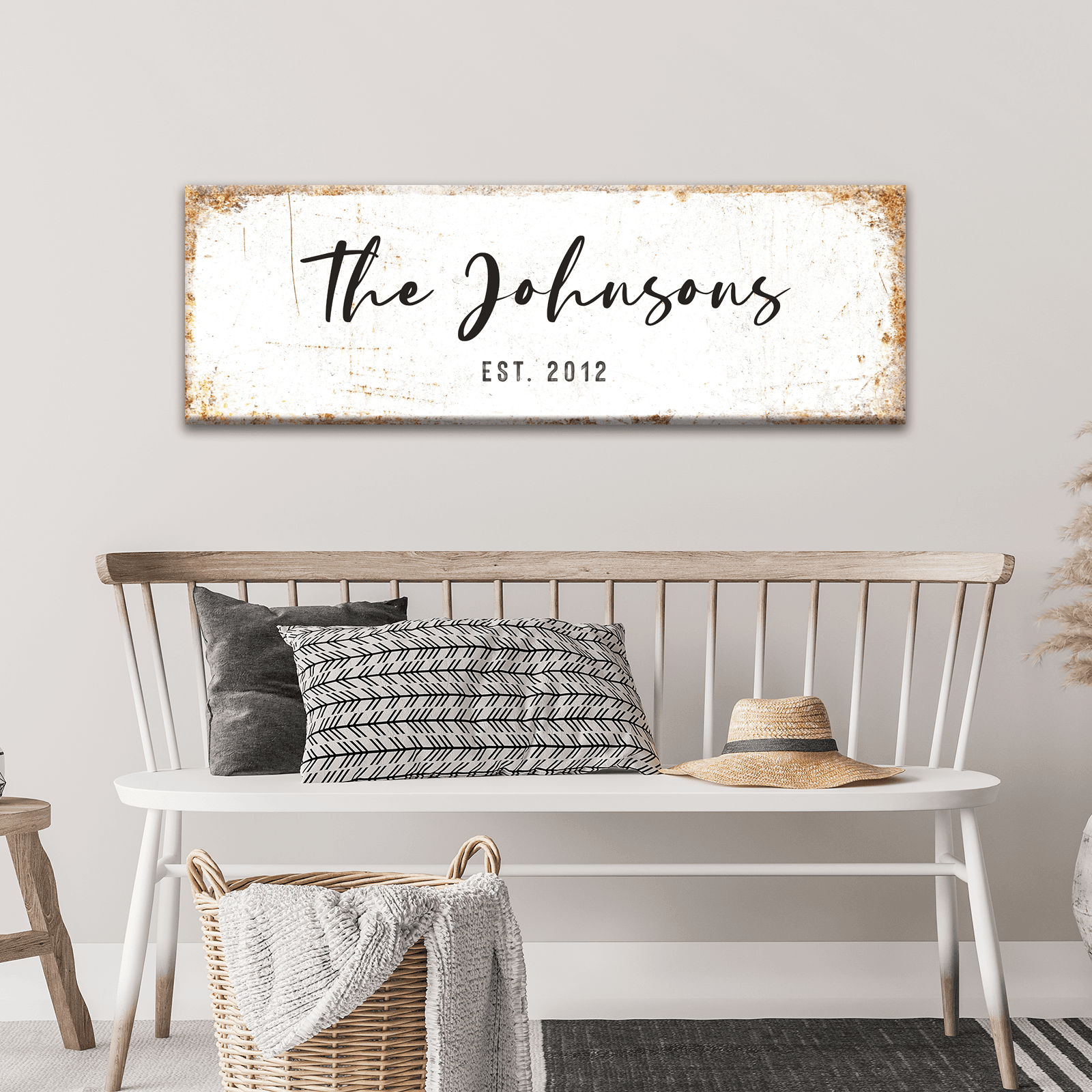 Rustic Family Name Sign - Tailored Canvases - Flyclothing LLC