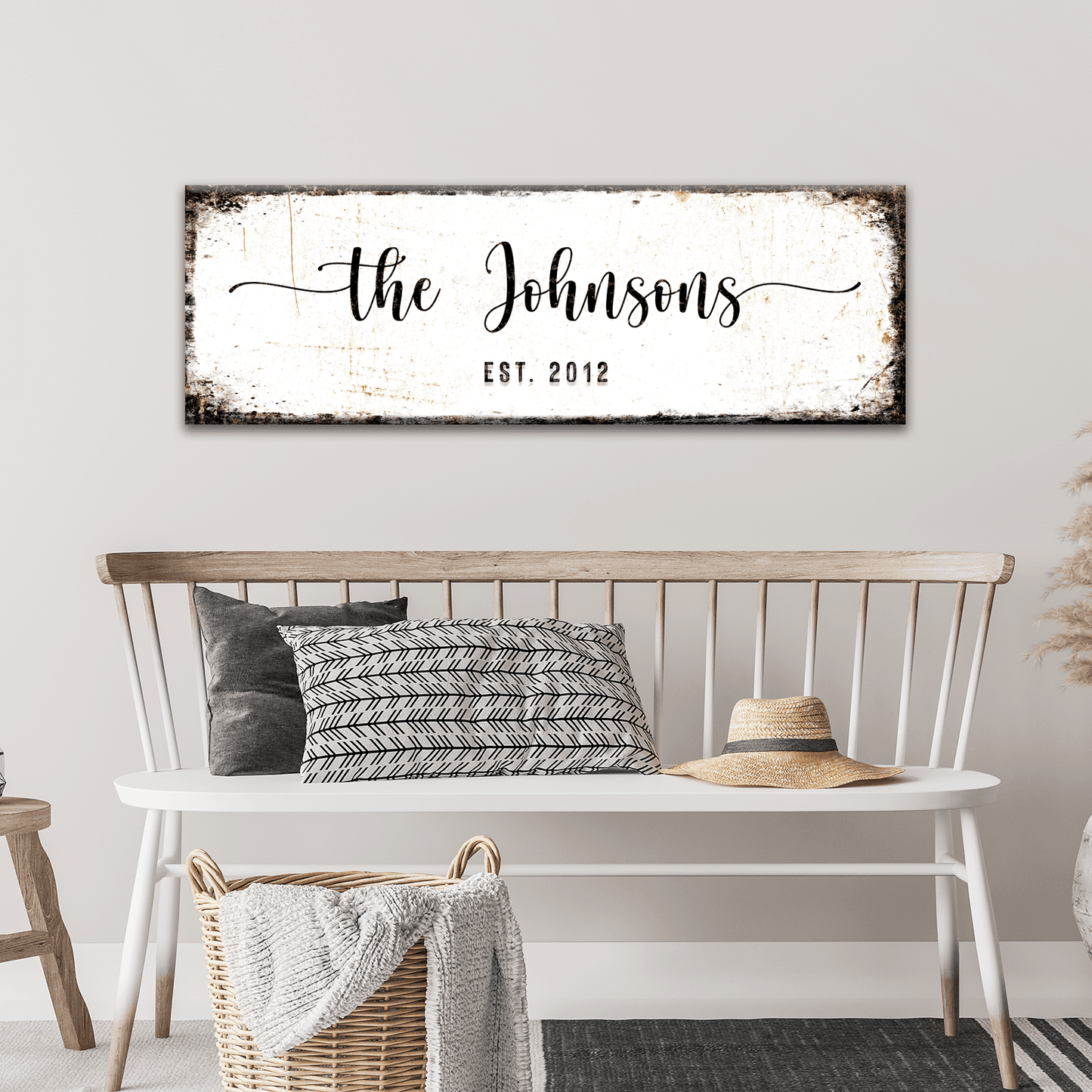 Rustic Family Name Sign - Tailored Canvases - Flyclothing LLC