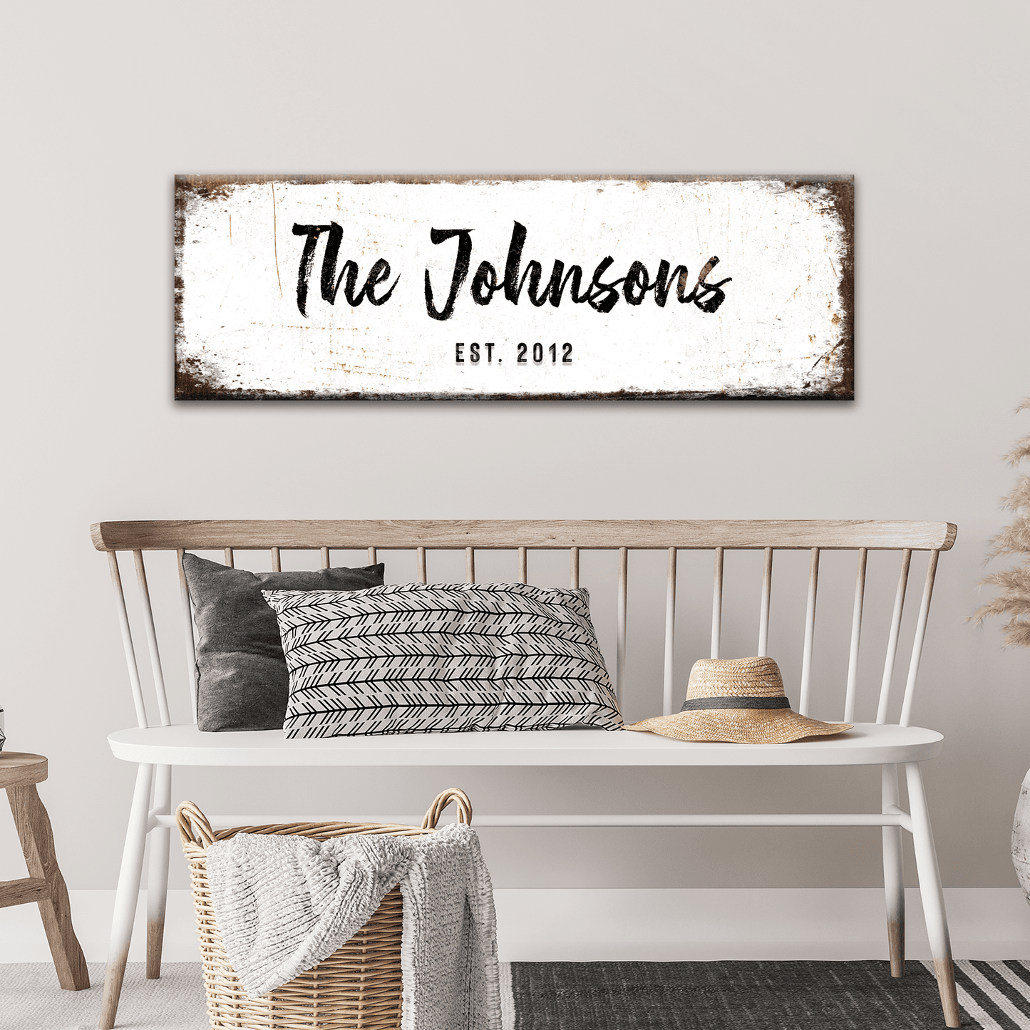 Rustic Family Name Sign - Tailored Canvases - Flyclothing LLC