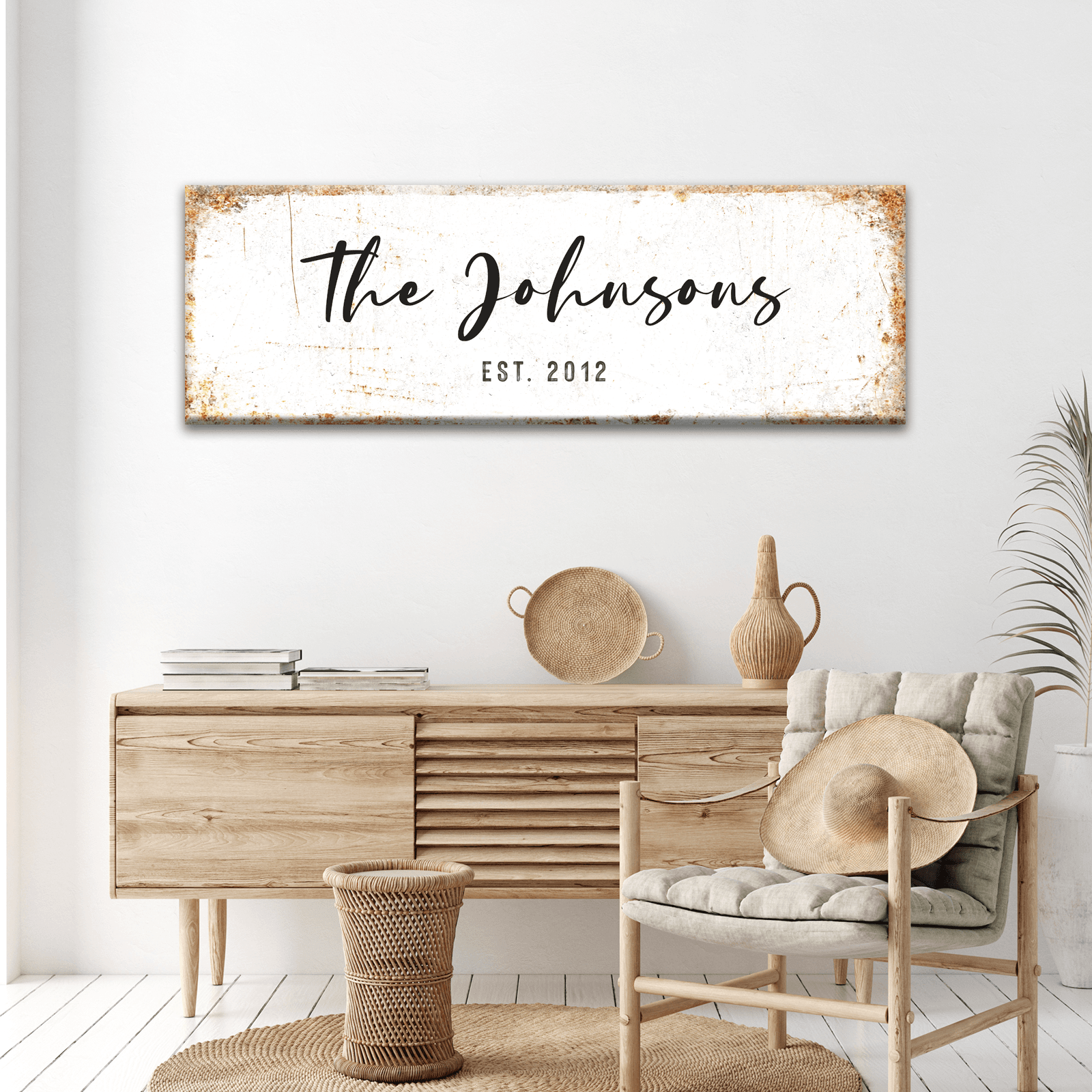 Rustic Family Name Sign - Tailored Canvases - Flyclothing LLC