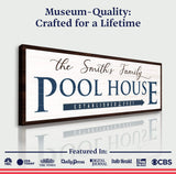 Family Pool House Sign - Tailored Canvases - Flyclothing LLC