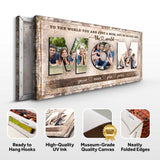 Mom, To Us You Are The World Sign - Tailored Canvases - Flyclothing LLC