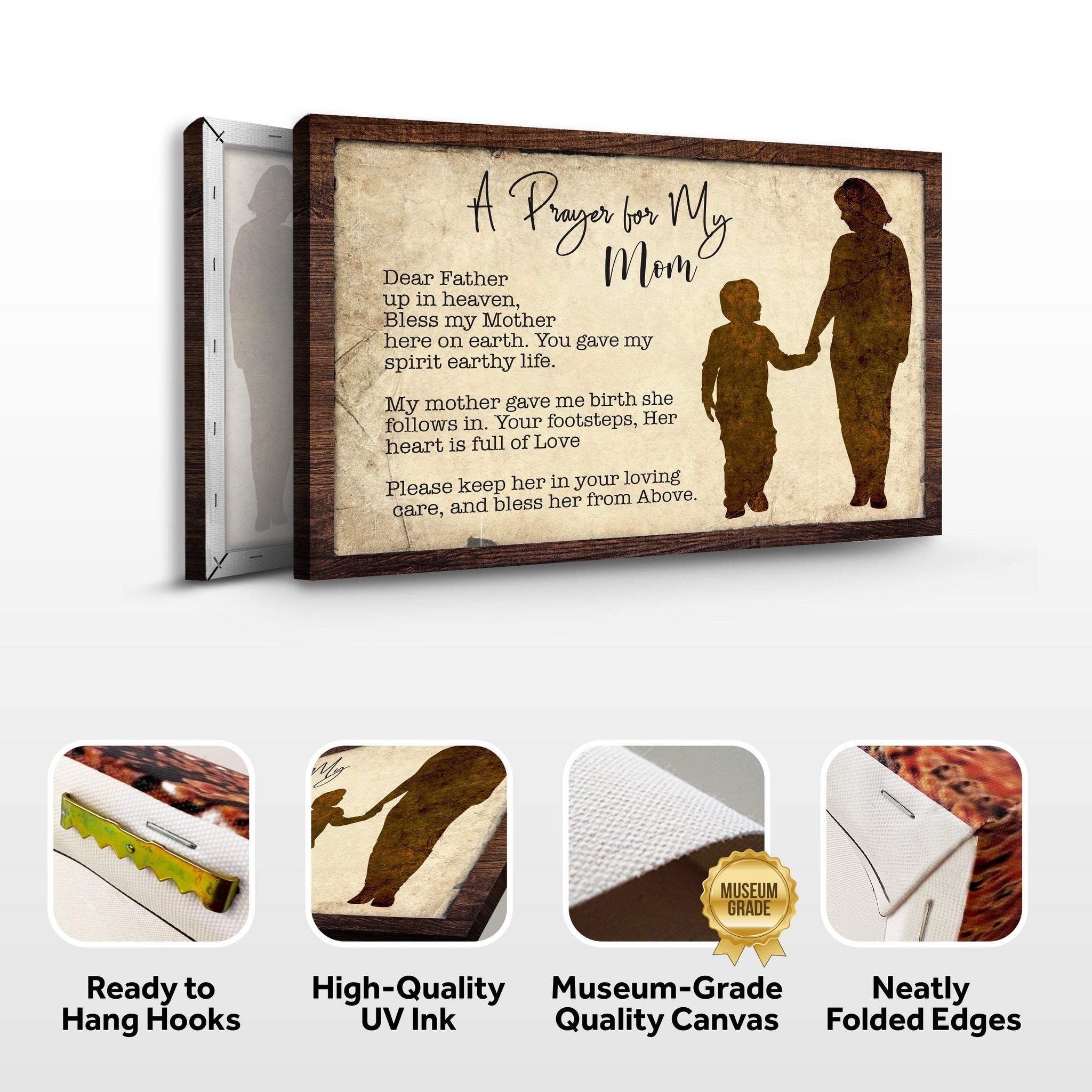 A Prayer For My Mom Mother's Day Gift Sign - Tailored Canvases - Flyclothing LLC