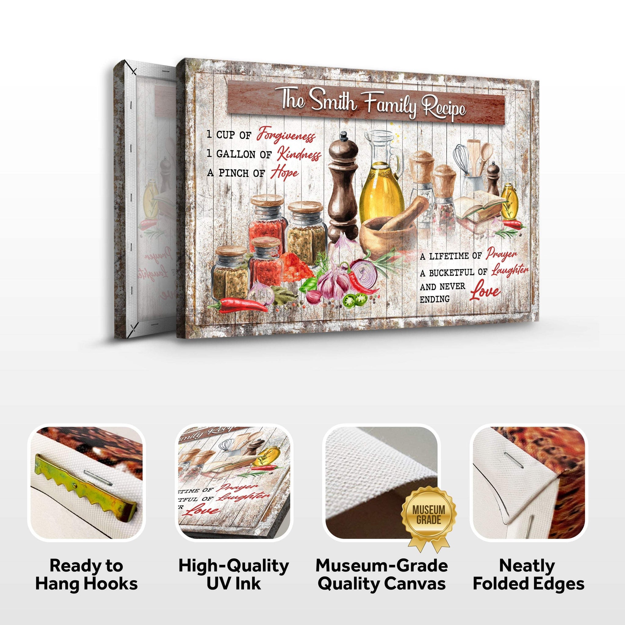 The Family Recipe Sign II - Tailored Canvases - Flyclothing LLC