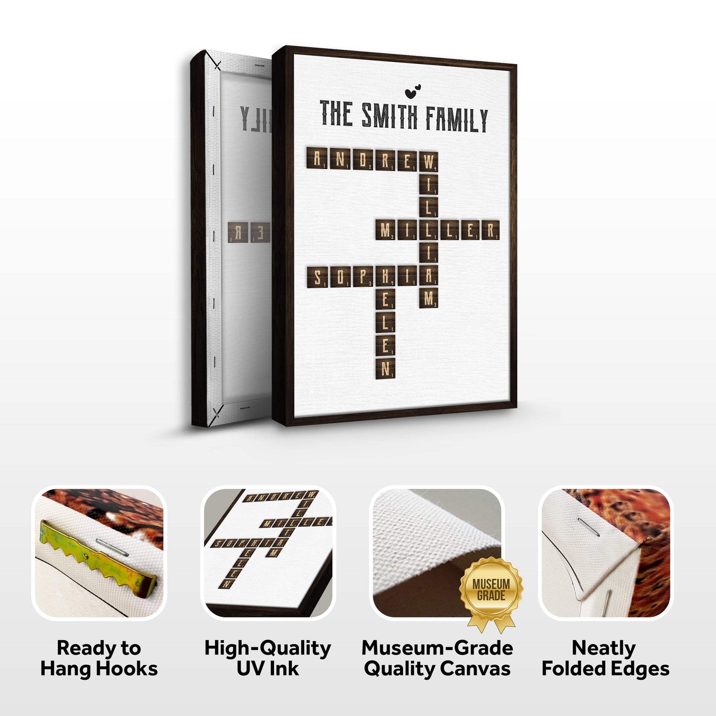 Scrabble Family Name Sign - Tailored Canvases - Flyclothing LLC
