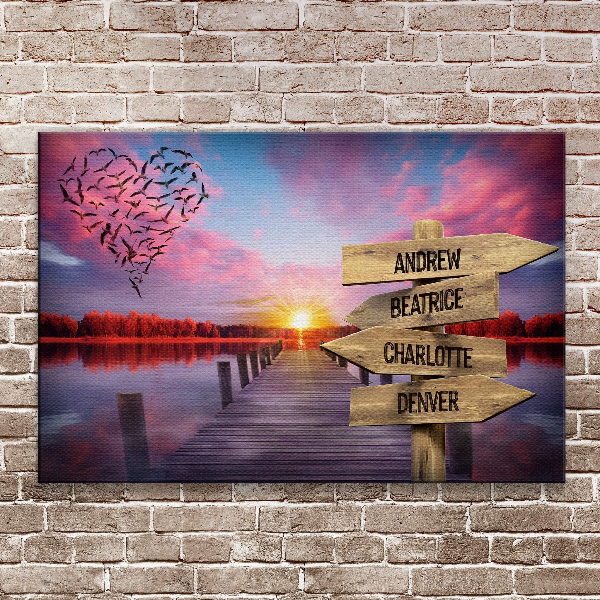 Family Name Sunset Sign - Tailored Canvases - Flyclothing LLC