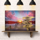 Family Name Sunset Sign - Tailored Canvases - Flyclothing LLC