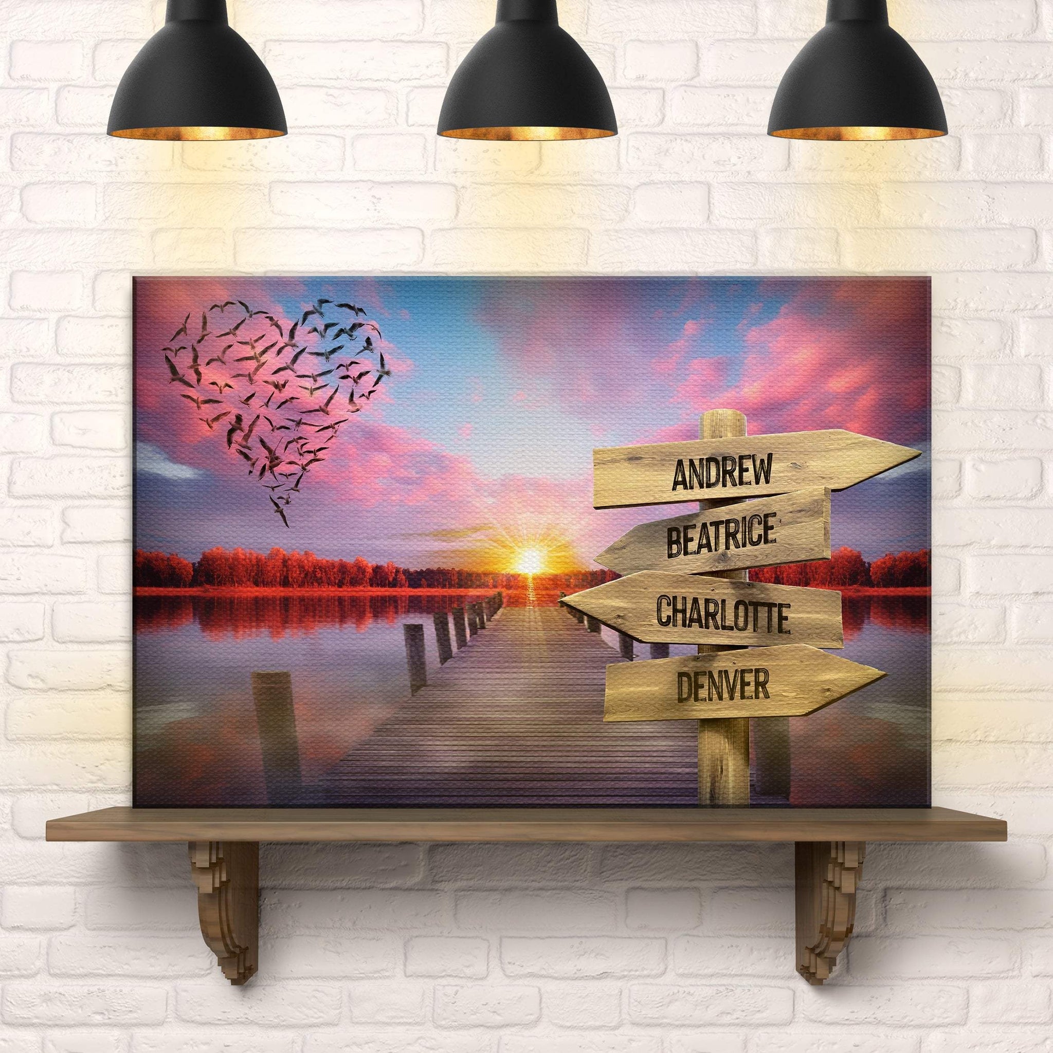 Family Name Sunset Sign - Tailored Canvases - Flyclothing LLC