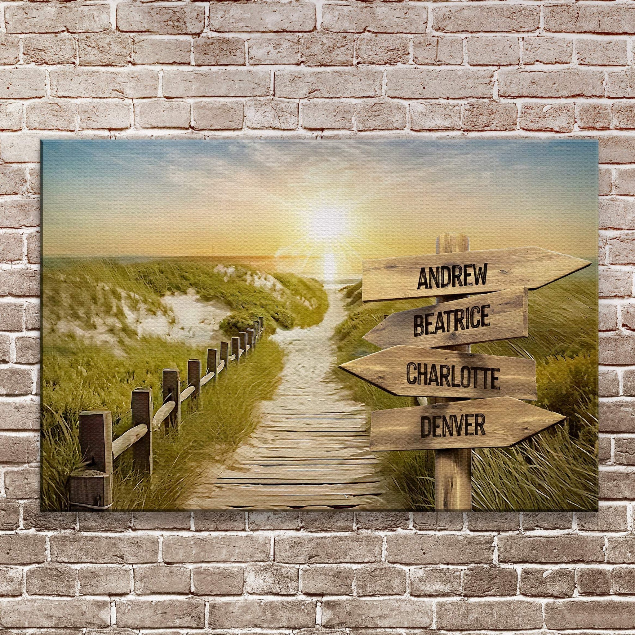 Family Name Sunrise Sign - Tailored Canvases - Flyclothing LLC