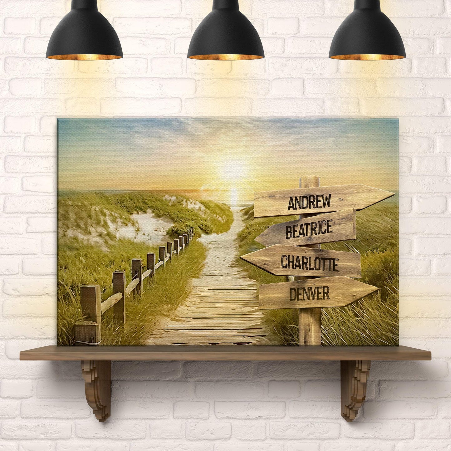 Family Name Sunrise Sign - Tailored Canvases - Flyclothing LLC