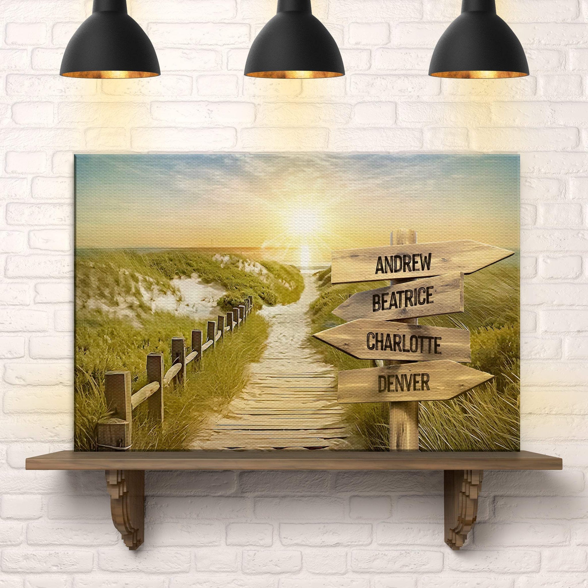 Family Name Sunrise Sign - Tailored Canvases - Flyclothing LLC