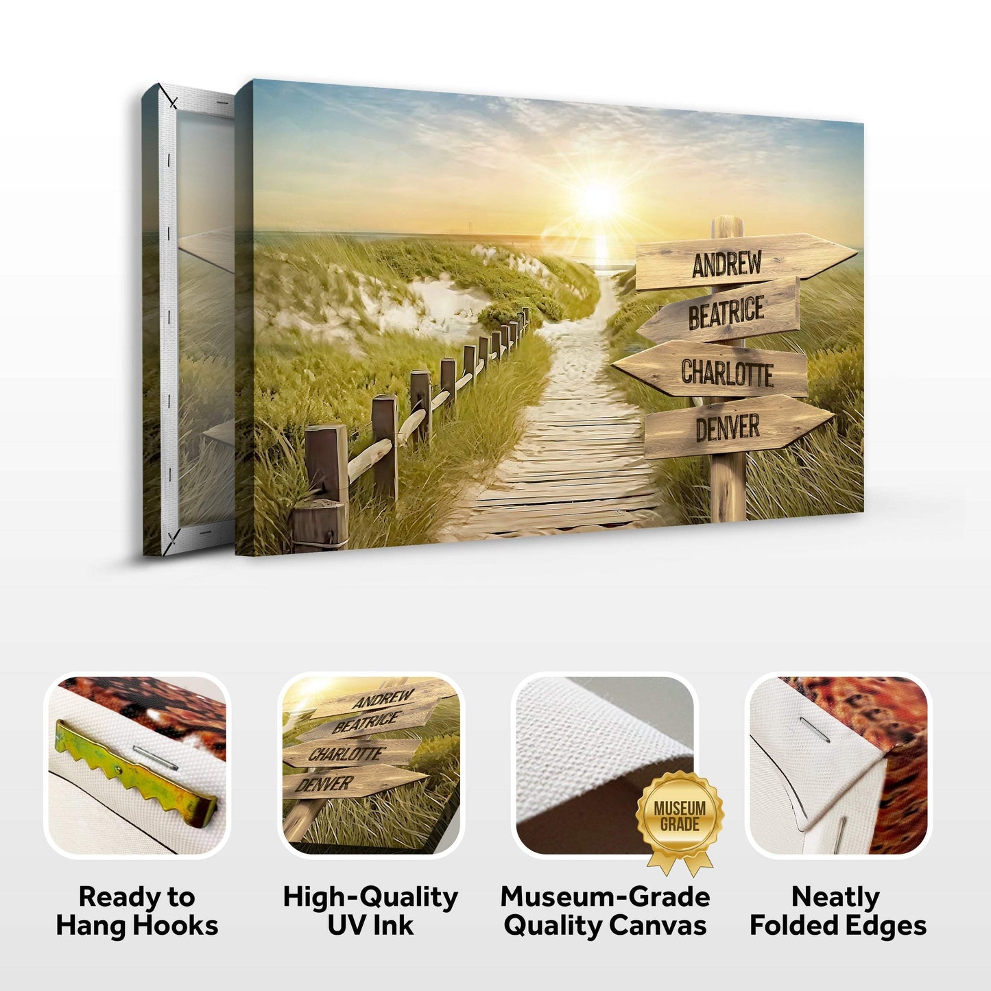 Family Name Sunrise Sign - Tailored Canvases - Flyclothing LLC