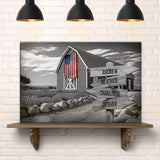 Family Names American Barn Sign - Tailored Canvases - Flyclothing LLC