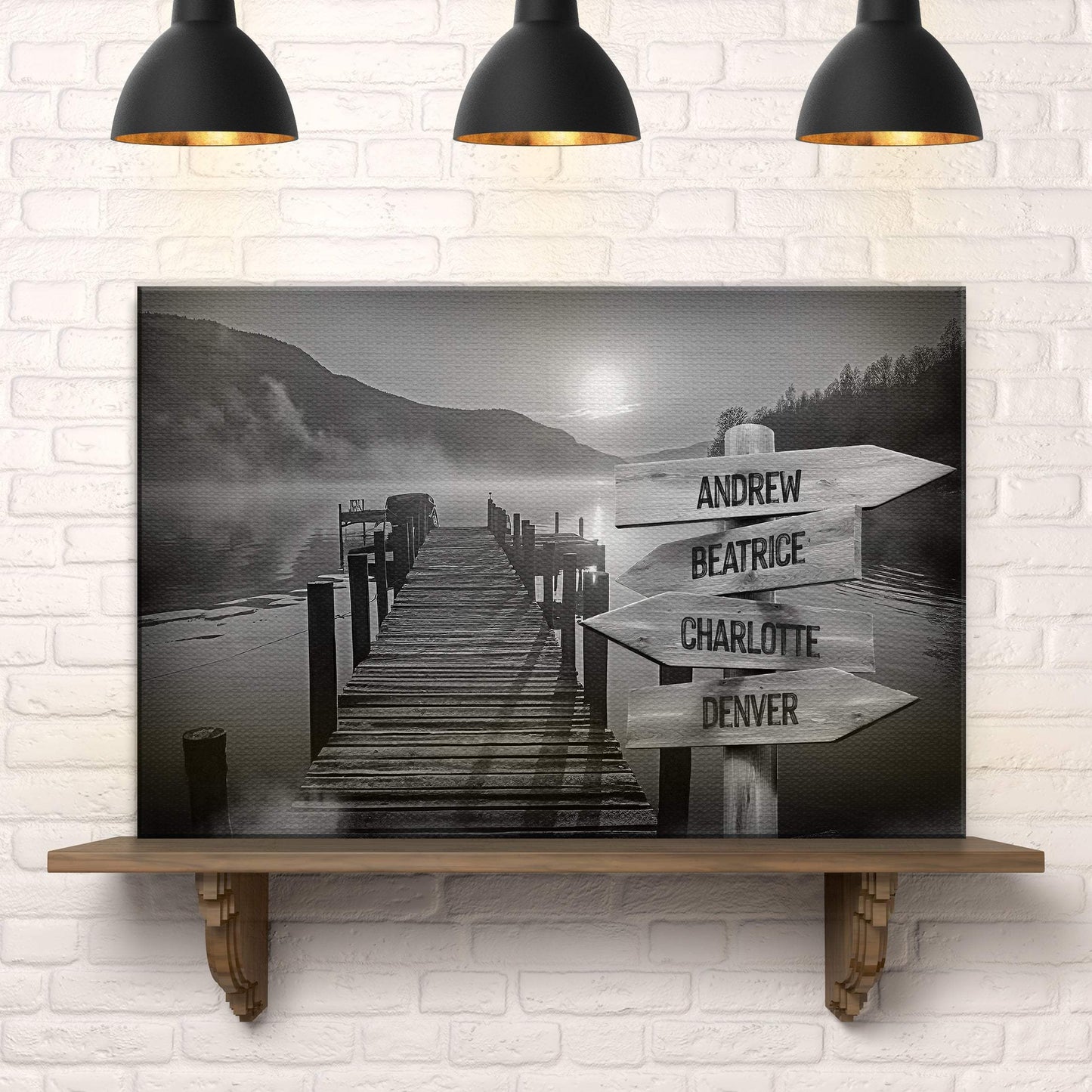 Family Names Lake Dock Sign - Tailored Canvases - Flyclothing LLC