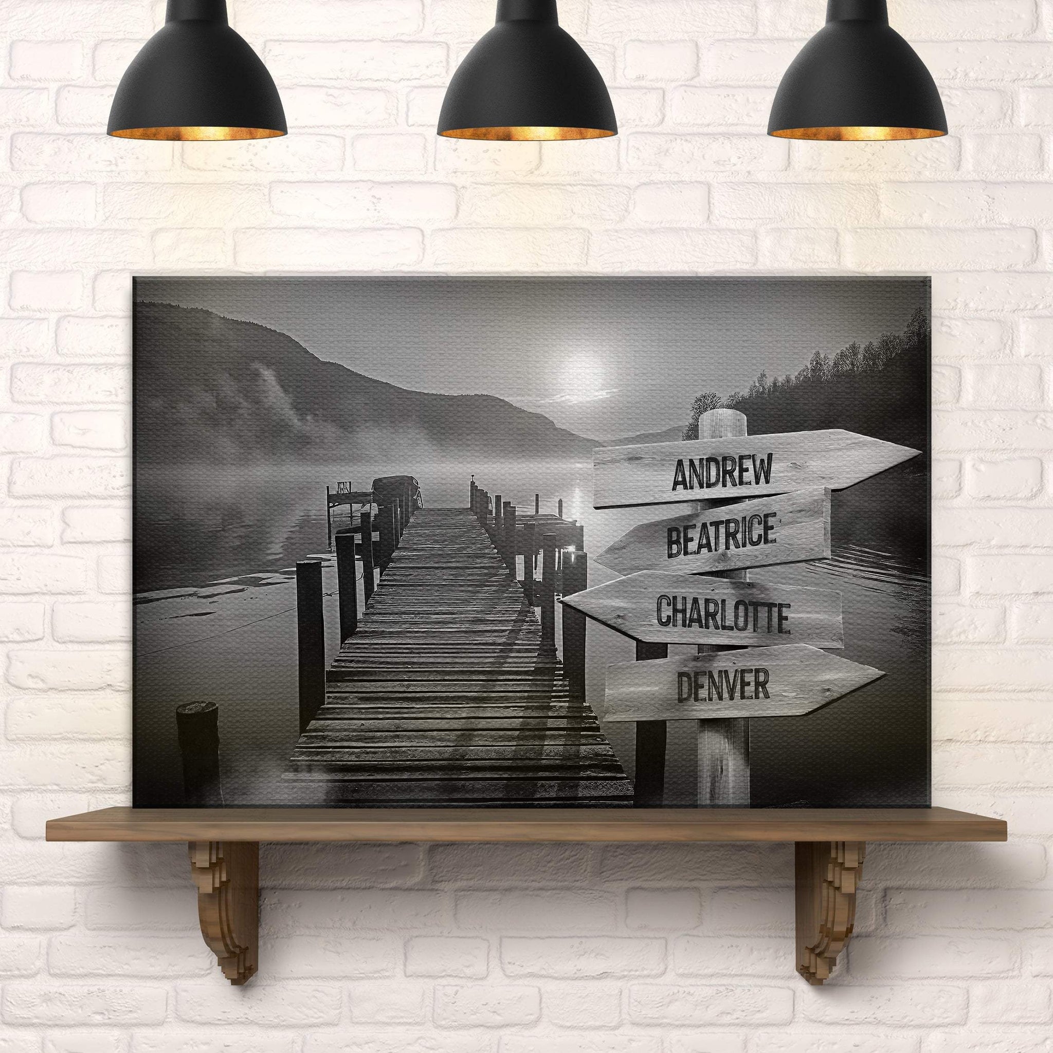Family Names Lake Dock Sign - Tailored Canvases - Flyclothing LLC