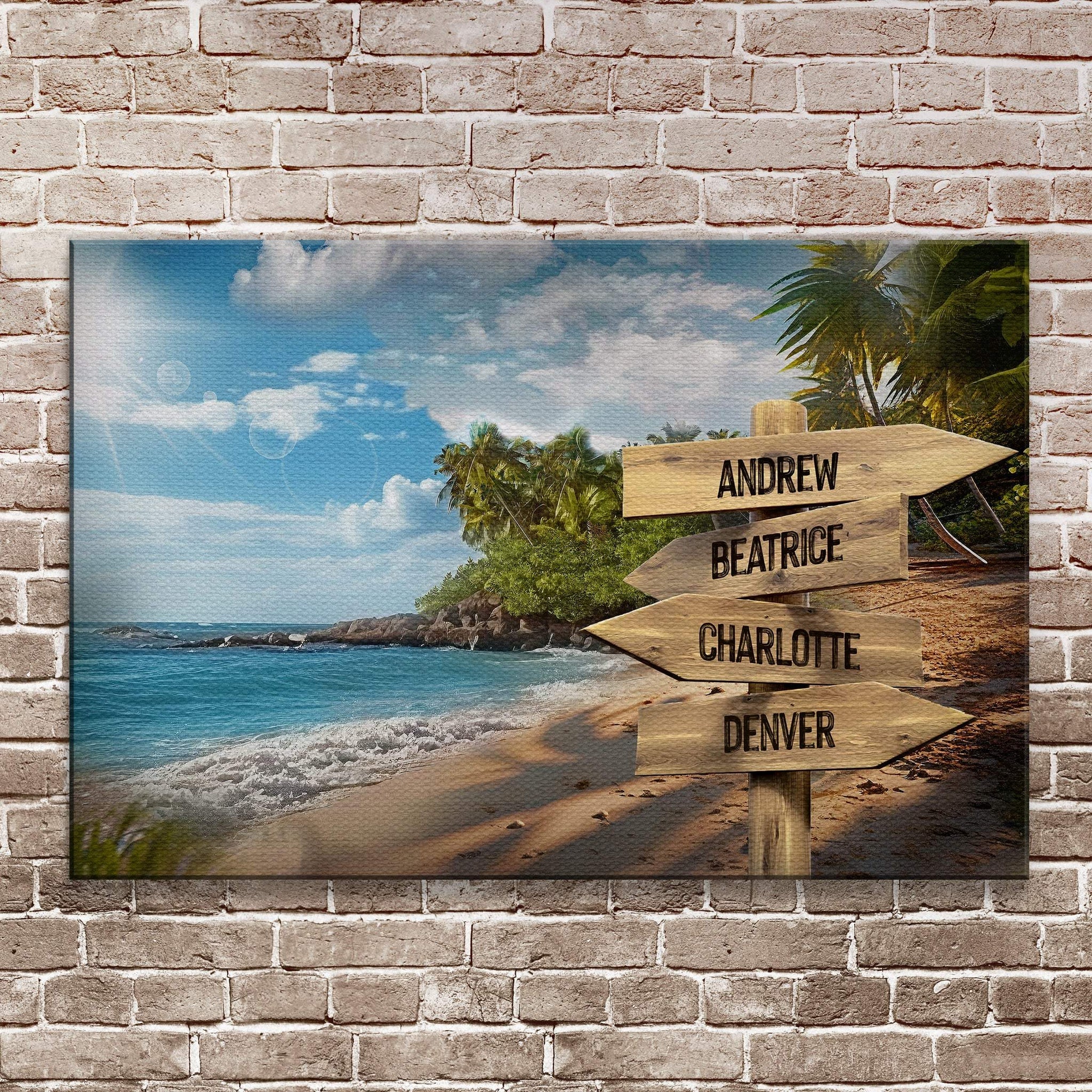 Family Names Ocean Breeze Sign - Tailored Canvases - Flyclothing LLC
