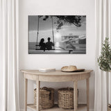 Romantic Swing Family Names Sign - Tailored Canvases - Flyclothing LLC
