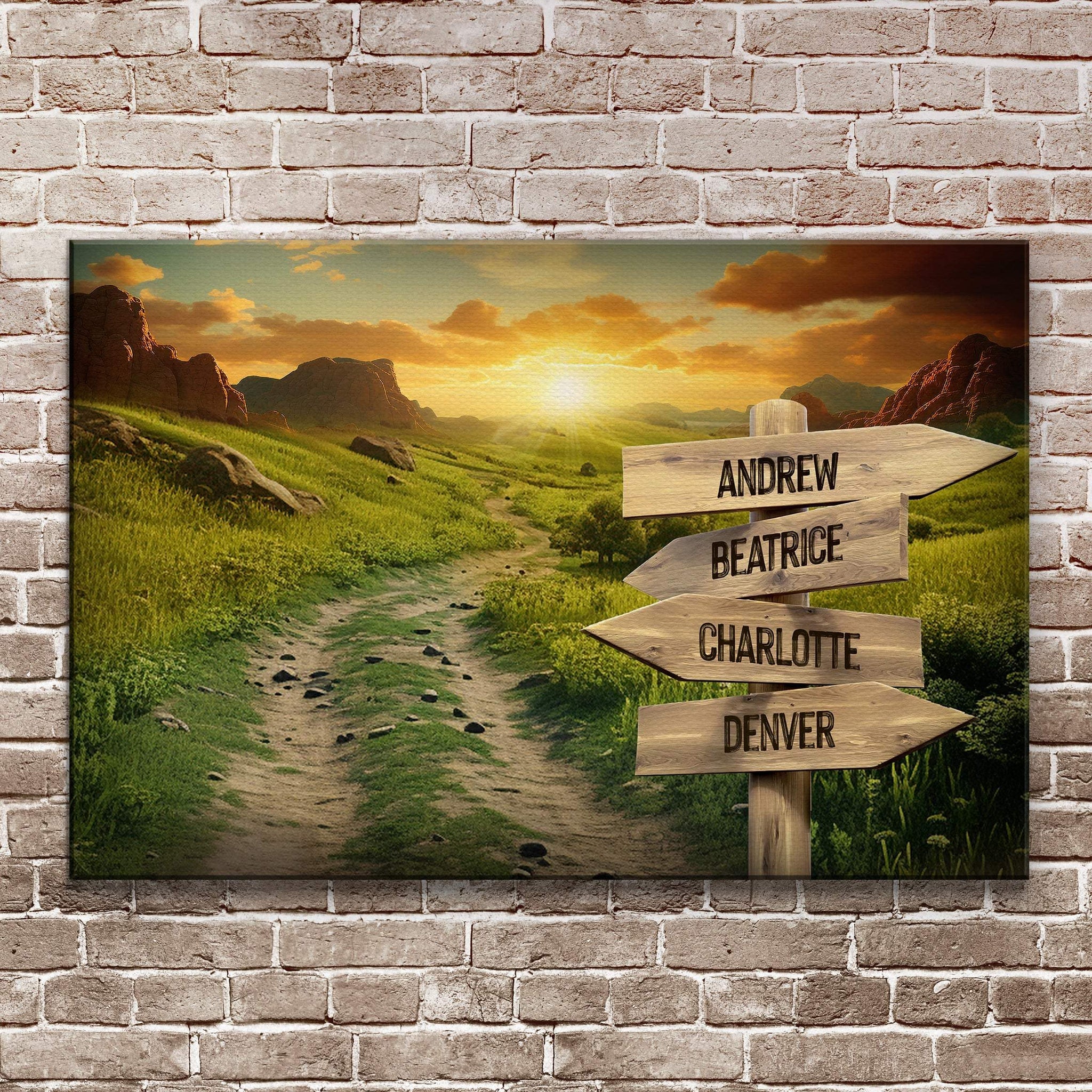 Winding Road Family Names Sign - Tailored Canvases - Flyclothing LLC