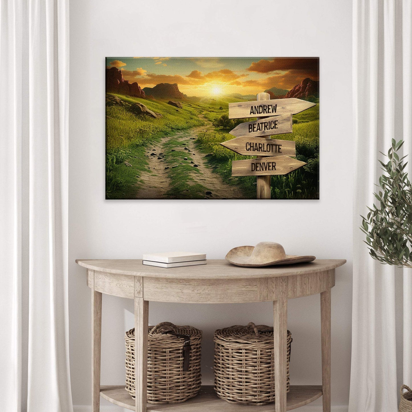Winding Road Family Names Sign - Tailored Canvases - Flyclothing LLC