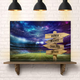 Football Field Family Names Sign - Tailored Canvases - Flyclothing LLC