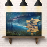 Starry Sky Family Names Sign - Tailored Canvases - Flyclothing LLC