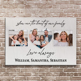 Mother's Day Sign You Are The Heart Of The Family - Tailored Canvases - Flyclothing LLC