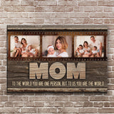 Mother's Day Sign To Us You Are The World - Tailored Canvases - Flyclothing LLC
