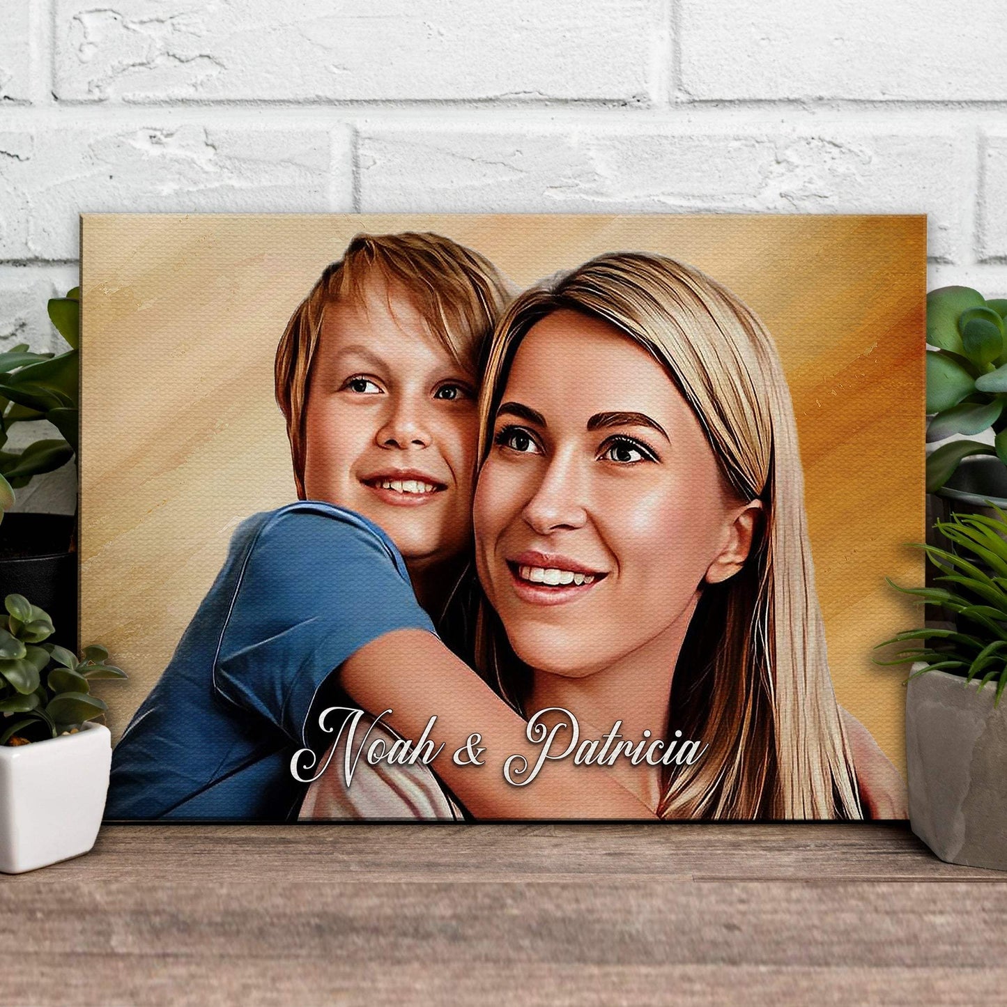 Mother's Day Cartoon Portrait Sign - Tailored Canvases - Flyclothing LLC