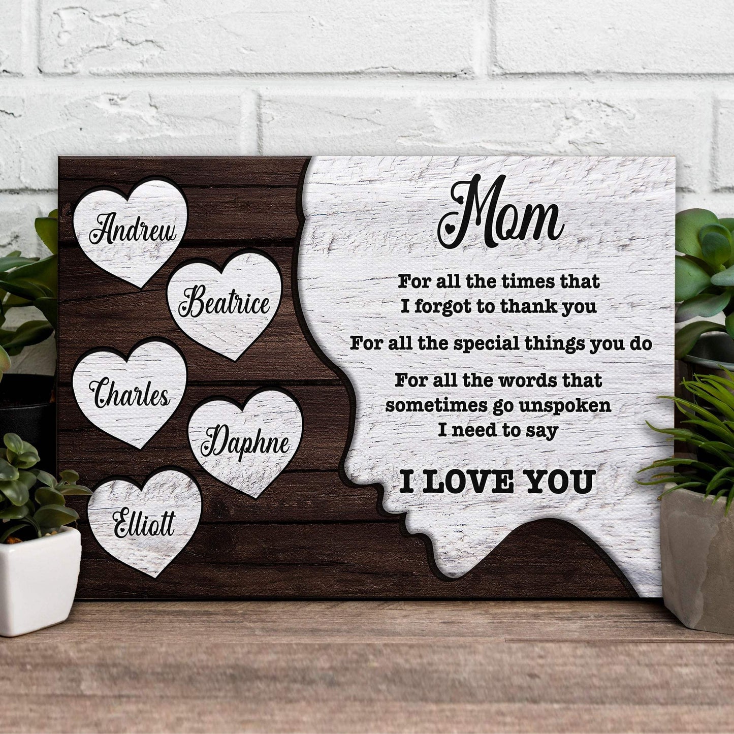 Mother's Day Sign I Need to Say I Love You - Tailored Canvases - Flyclothing LLC