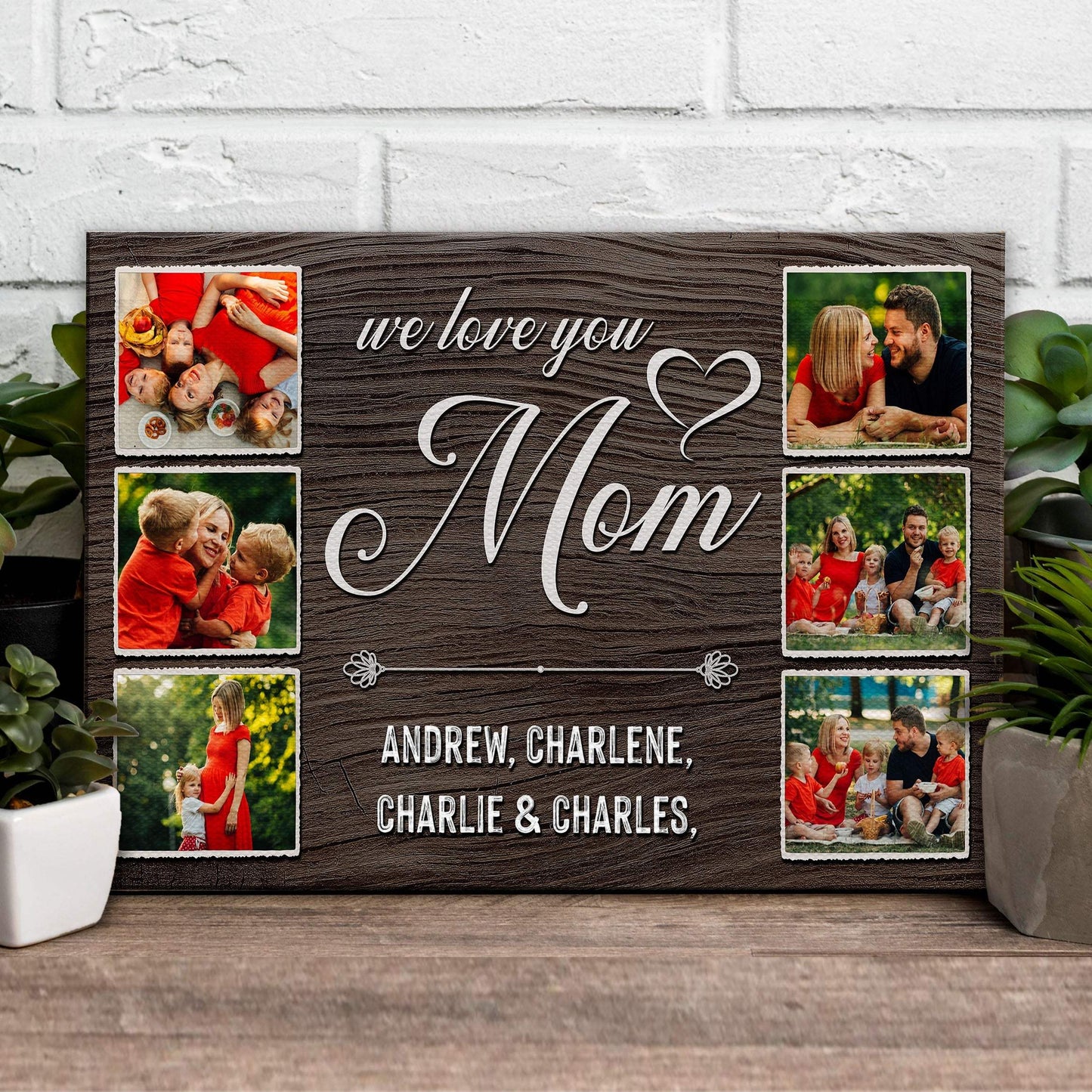 Mother's Day Sign We Love You Mom - Tailored Canvases - Flyclothing LLC