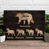 Mother's Day Sign Mother Bear and Cubs - Tailored Canvases - Flyclothing LLC