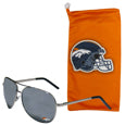 Denver Broncos Aviator Sunglasses and Bag Set