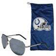 Indianapolis Colts Aviator Sunglasses and Bag Set - Siskiyou Buckle - Flyclothing LLC
