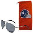 New York Giants Aviator Sunglasses and Bag Set - Siskiyou Buckle - Flyclothing LLC