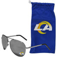 Los Angeles Rams Aviator Sunglasses and Bag Set